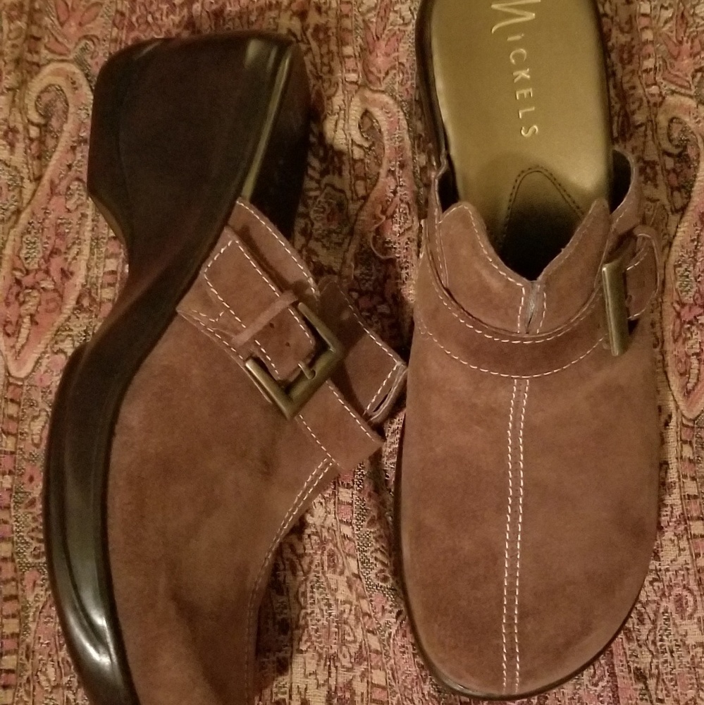 Nickels Suzi-Brown Oil Suede Shoes size 8